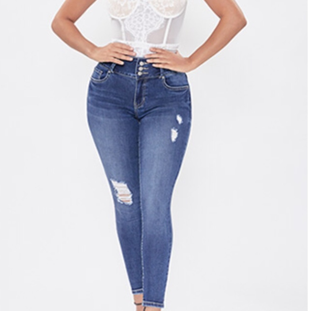 3 button high rise skinny jeans size 9/29